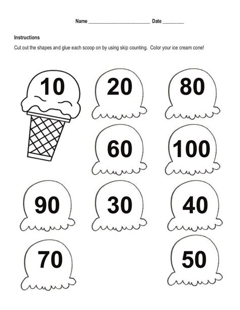 Printable Skip Count by 10 Worksheets | 101 Activity