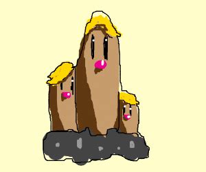 Alolan Dugtrio - Drawception