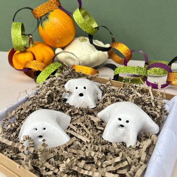 Ceramic Ghost Halloween Decoration By Juliet Reeves Designs