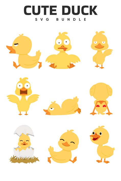 Cute Duck SVG Files | Master Bundles