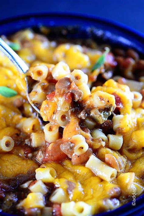 Chili Pasta Skillet Recipe - Add a Pinch