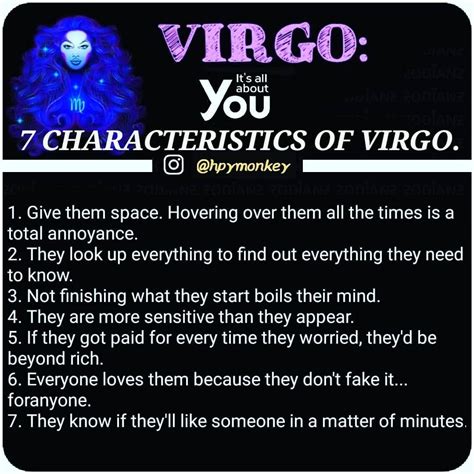 7 CHARACTERISTICS OF SIGN | Virgo horoscope, Virgo quotes, Virgo