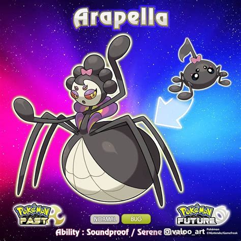 Arapella (Normal/Bug) by valoo_art | Pokemon, Thiết kế