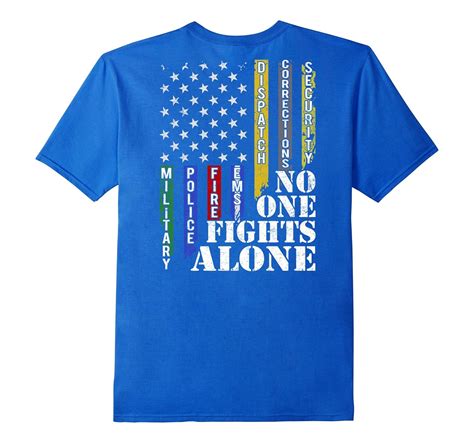 No One Fights Alone T-shirt American Flag – Brvttee.com