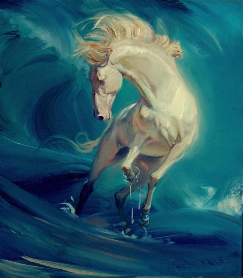 Horse oil painting Original oil painting on canvas Handmade Hand ...