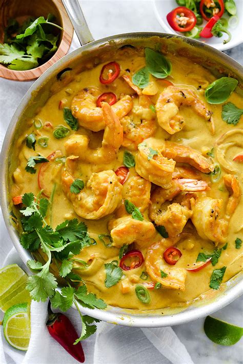 Thai Coconut Curry Shrimp Recipe | foodiecrush.com