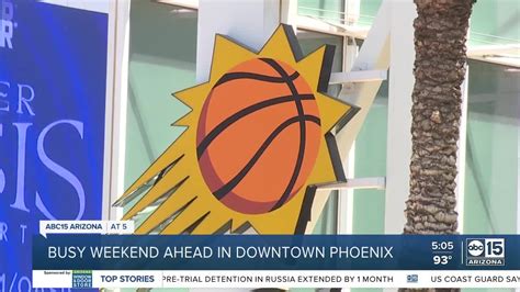 Busy weekend for sports fans in downtown Phoenix