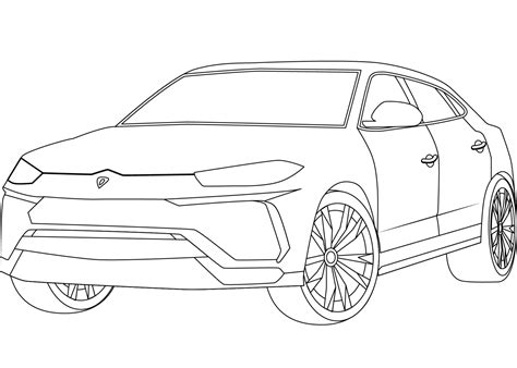 Lamborghini Urus Coloring Pages Coloring Pages