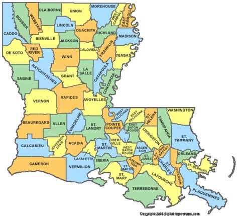 Zip Codes In Louisiana Map