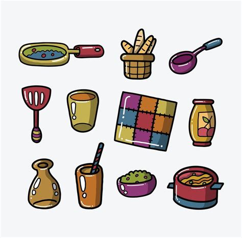 Kitchen Icons Collection Vector 22361965 Vector Art at Vecteezy