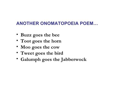 Onomatopoeia Poems for Teenagers