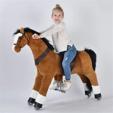 Buy UFREE Action Pony, Large Mechanical Horse Toy, Ride on Bounce up ...