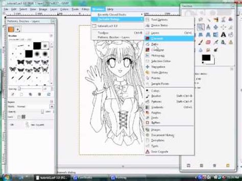 Coloring Anime Drawings on Gimp - Part 1 - Setup - YouTube