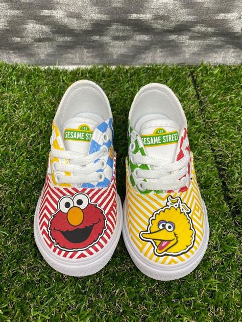 Elmo and Friends Kids Custom Vans Shoes | Etsy | Custom vans shoes, Custom vans, Vans shoes