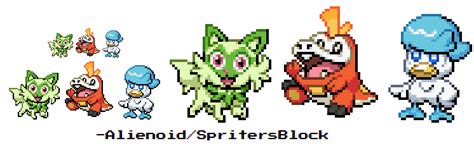 Pokemon Scarlet/Violet Starter Sprites : r/pokemon