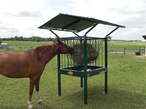 Small Square Bale Hay Feeders for Horses | Hay feeder for horses, Hay ...