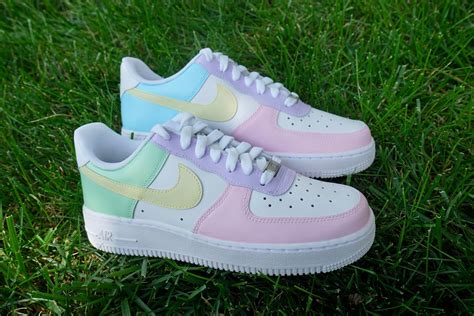 Pastel Custom Nike Air Force 1 Pastel Multicolor Custom Nike - Etsy