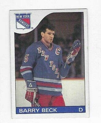 1985-86 TOPPS BARRY BECK #138 NEW YORK RANGERS | eBay