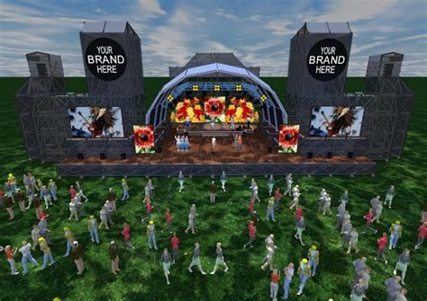 An Outdoor Music Festival Stage Design by Ryan Dunbar at Coroflot.com