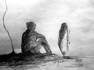 Lost love pencil drawing waiting for the right time Lost love pencil drawing Lost love_Pencil ...