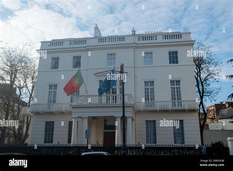 London- December 2022: Embassy of Portugal on Belgrave Square ...