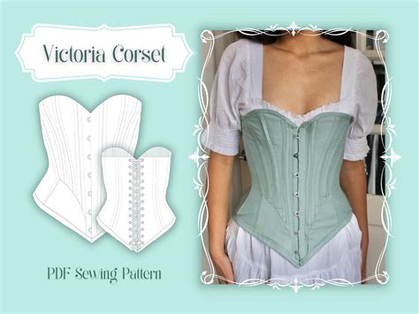 Corset Pattern Corset Sewing Patterns Victorian Corset - Etsy