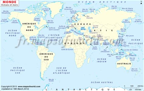 Carte Des Océans Et Mer – Carte De La Norvege