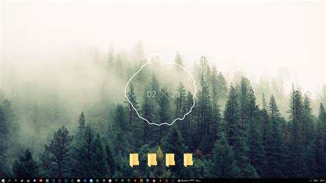 Rainmeter minimalist clock - innojaf