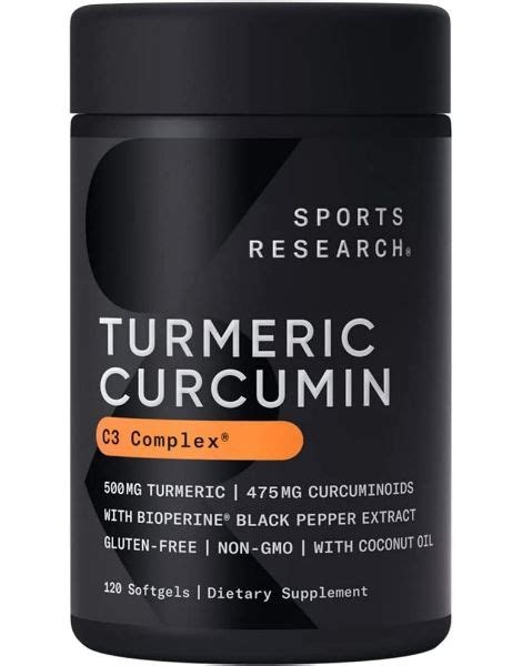 Sports Research Turmeric Curcumin C3 Complex | Garage Gym Reviews