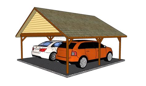 How to Build Two Car Wood Carport Plans PDF Plans