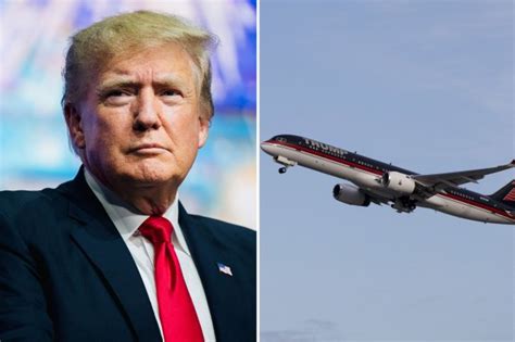 Donald Trump's plane made 'emergency landing after one of the engines FAILED' on way to Mar-a ...