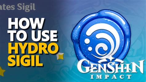 How to use Hydro Sigil Genshin Impact - YouTube