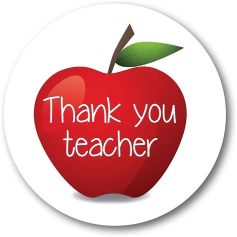 Thank You TEACHER Stickers Collection 37mm Diameter 3 - Etsy