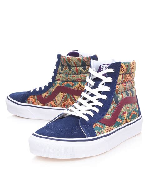 Lyst - Vans Blue Sk8hi Ianthe Print High Top Trainers in Blue for Men