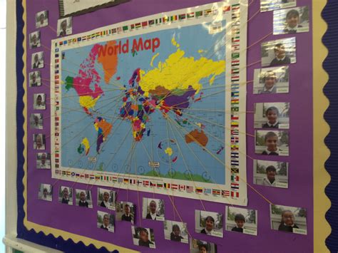 World map to show the multicultural heritage of your class! | Ib ...