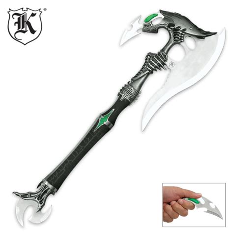 Alien Predator Fantasy Battle Axe | BUDK.com - Knives & Swords At The ...