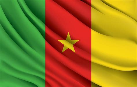 Cameroon national flag waving realistic vector illustration 9729108 Vector Art at Vecteezy