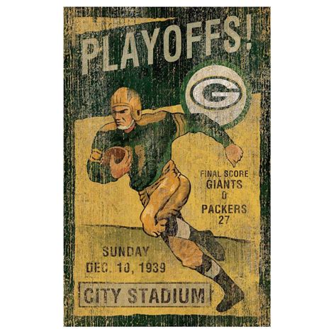 Green Bay Packers Vintage Wall Art