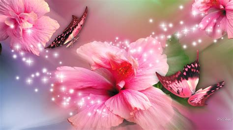 🔥 [40+] Pink Butterfly Wallpapers Flower | WallpaperSafari