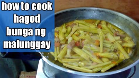 bunga ng malunggay recipes - YouTube