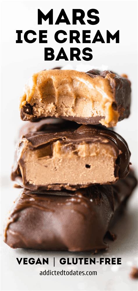 Mars Ice Cream Bars (Vegan) - Addicted to Dates