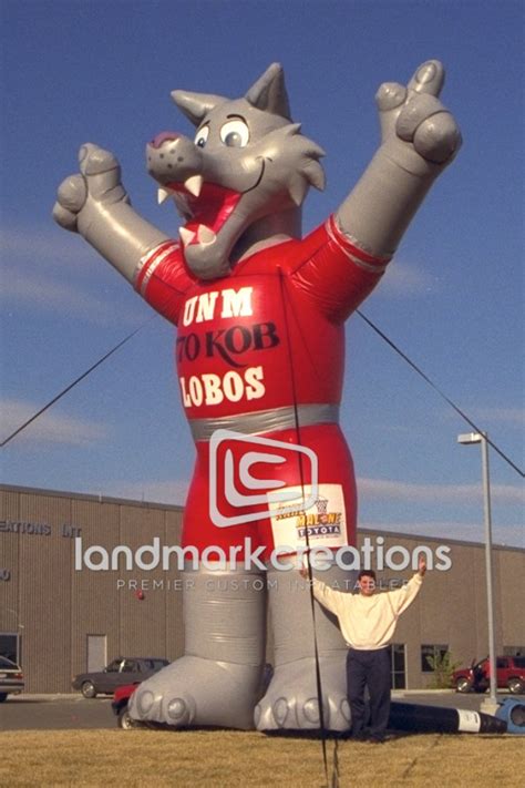 Giant Inflatable Lobo Louie Mascot for University of New Mexico