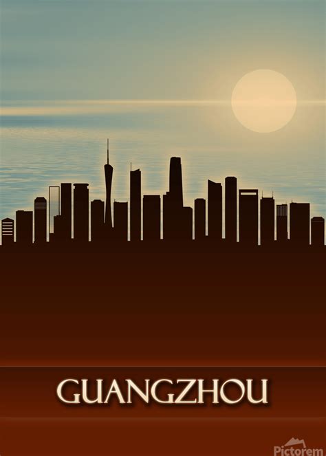 Guangzhou City Skyline by Towseef Dar Wall Art