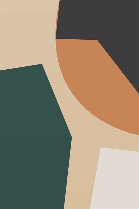 Abstract minimalist wall art decoration poster 23863191 Vector Art at ...