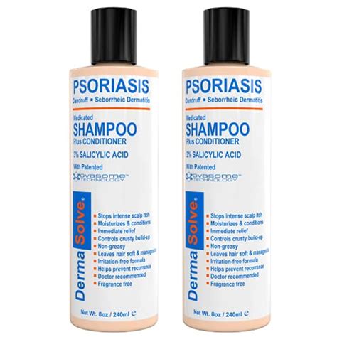 Scalp Psoriasis Shampoo & Conditioner (2-pack) Naturally Heals Dandruff ...