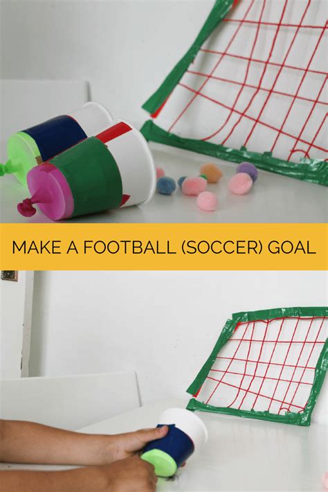 How to Make a Football Goal Craft - In The Playroom