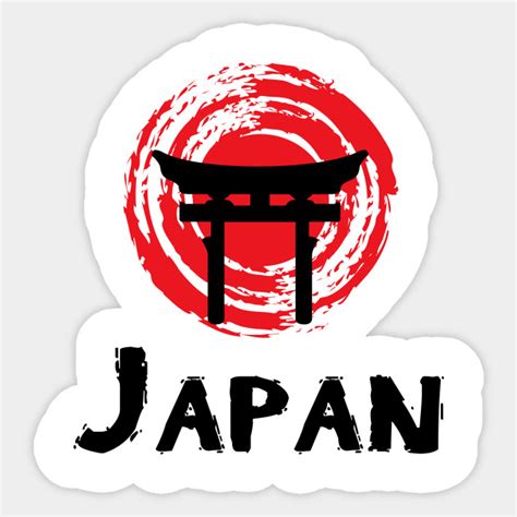 Japanese flag - Japan - Sticker | TeePublic