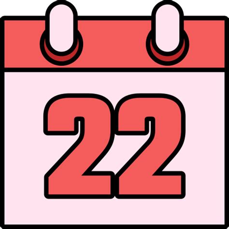 Number 22 Generic color lineal-color icon