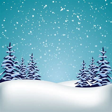 Winter Landscape Clipart | Christmas Watercolor | Christmas Landscape