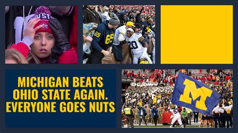 Michigan Beats Ohio State Again. Everyone Goes Nuts. (Fan Reactions)